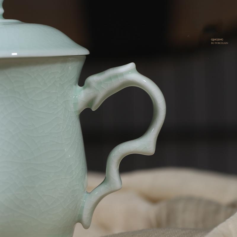 Cheap Ru kiln Ru porcelain faucet cup close meeting cup ceramic large ...