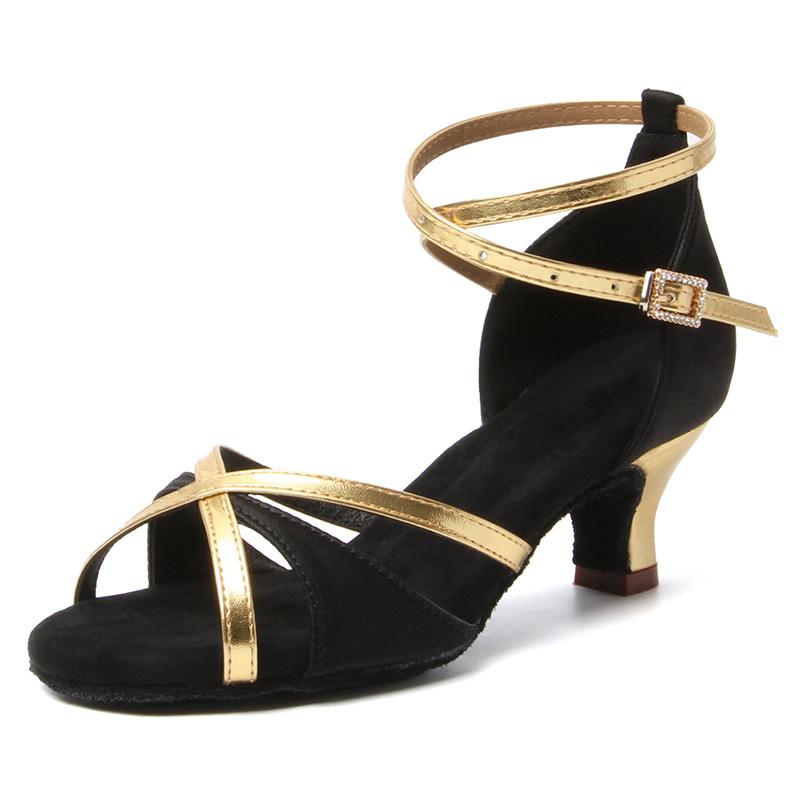 Professionella KvinnorBallroomdansskor Inomhus Latindansskor Salsa Mellanklack 5cm