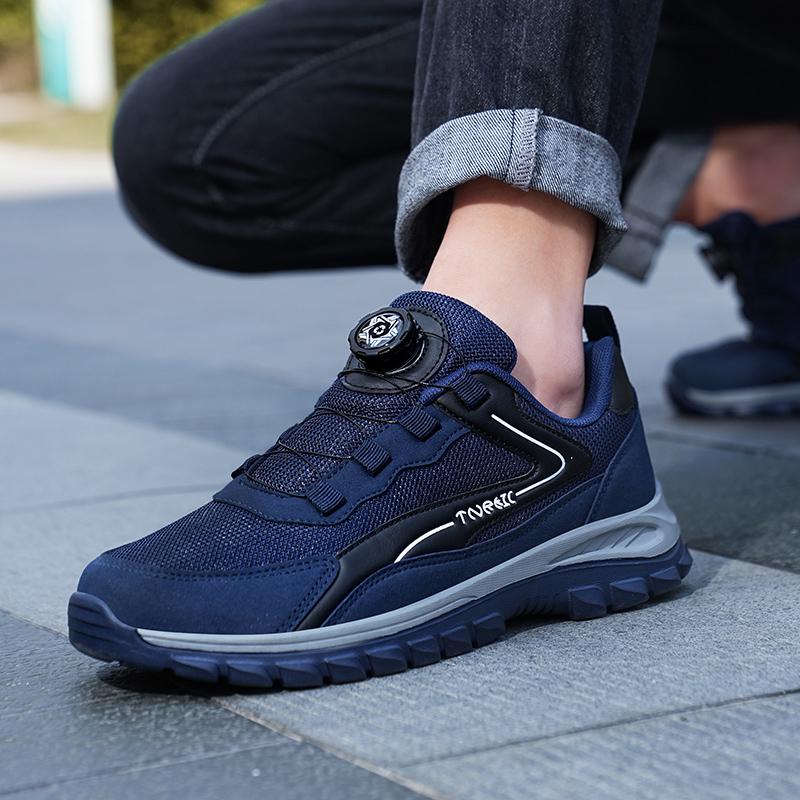 YRZL Mens Sneakers Sports Shoes Running Sneakers Mesh Breathable Athletic Anti Slip Man Hiking Shoes Casual Outdoor Men Shoes