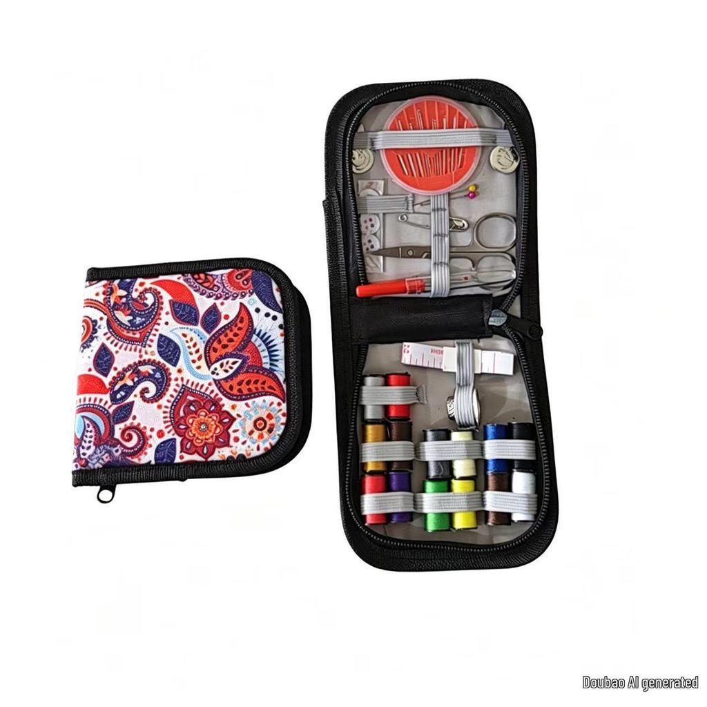 Portable Needle and Thread Kit - Home DIY Sewing Tool Set, Household Sewing Box