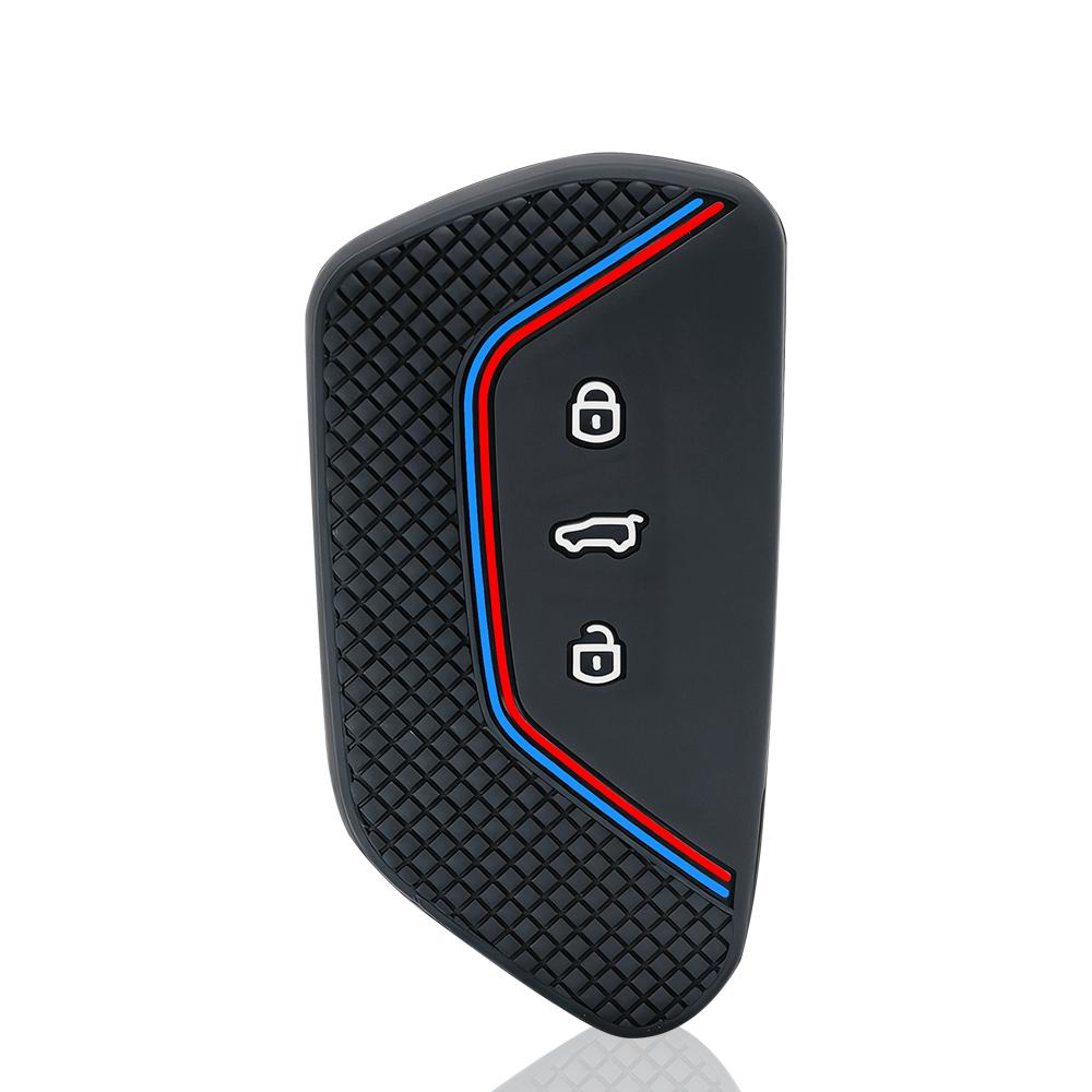 Silicone Car Key 3 Button Key Cases Cover Protection For VW Golf 8 Mk8 GTI GTD R ID3 ID4 ID.4XCROZZ ID.6X 2020 2026 Accessories