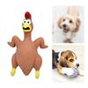 Rubber Chicken Beach Games Outdoor Games Novelty Rubber 12x21cm Backyard Games Sturdy Bite Resistant Cute Squeeze Chicken