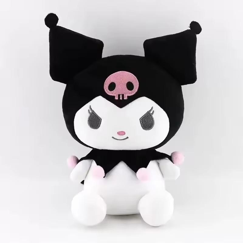 25cm Sanrio  Kuromi Mymelody Cinnamorol Kawaii Anime Plush Toys Soft Stuffed Doll Plushie Pillow Xmas Gift Decor
