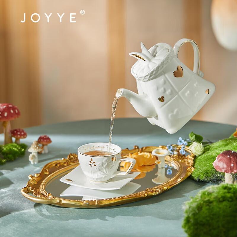 JOYYE Alice in Wonderland 9-Piece Ceramic Tea Set