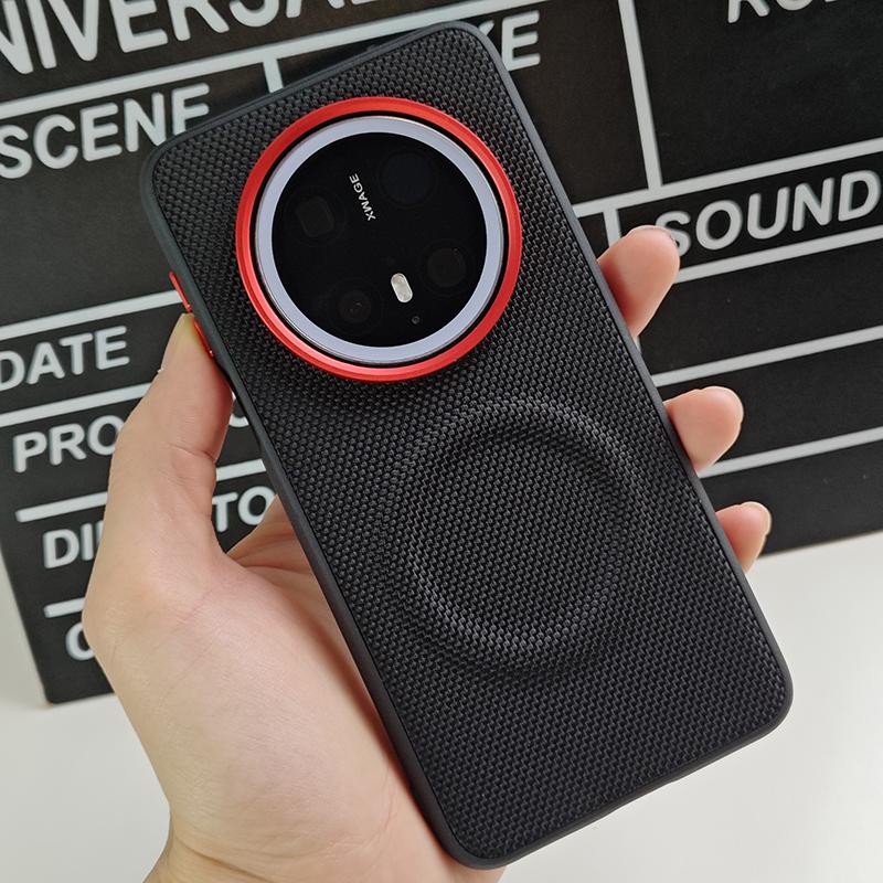 Для Huawei Mate 70 Pro Plus Чехол Роскошный ПУ Магнитный Беспроводная Зарядка Защитная Задняя Крышка Для Huawei Mate 70 Pro Чехол Бампер Huawei Mate 70 чёрный