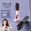 LCD Charging Dock (Wired & Wireless) - Wireless Straightening Comb (Straighten & Curl) with Negative Ion Technology (Protects Hair)
