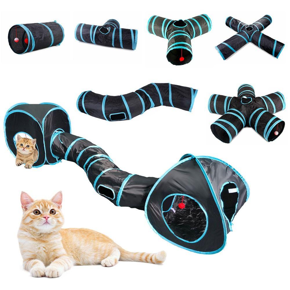 Breathable Cat Tunnel Tube Foldable Pet Fun Play Toy Fun Rabbit Guinea Pig Tent  Guinea Pig