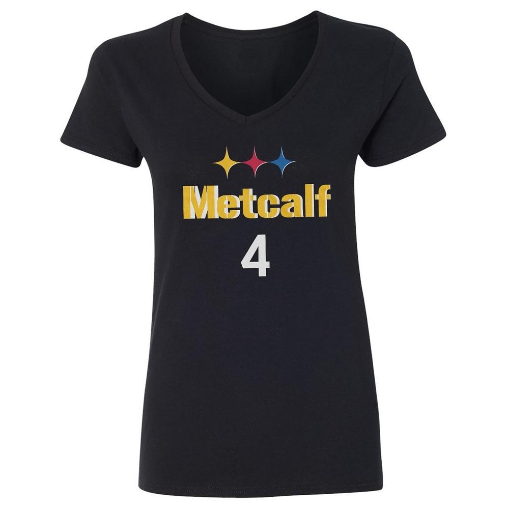 Pittsburgh DK Metcalf Tribute Logo Ladies V-Neck Tshirt Unisex T-Shirt XXL