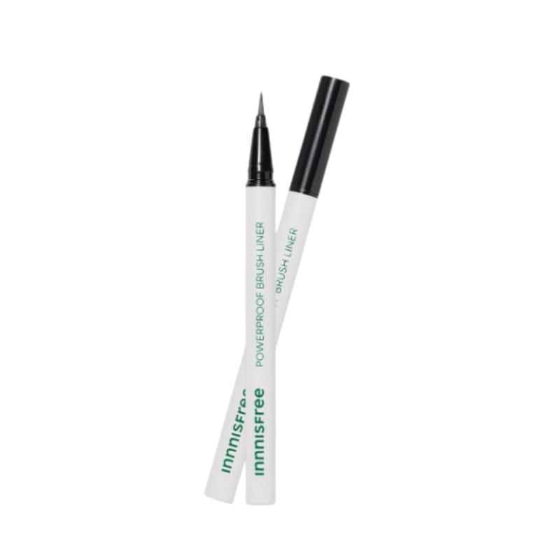 Innisfree Powerproof Brush Liner 0.6g | Waterproof & Smudge-Proof Eyeliner with Slim Brush Tip [Black / Brown]