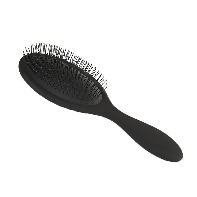 Professional Custom Logo Salon Cushion Hairbrush Nylon Bristle Curly Hair Brush Detangling Hair Brush чёрный