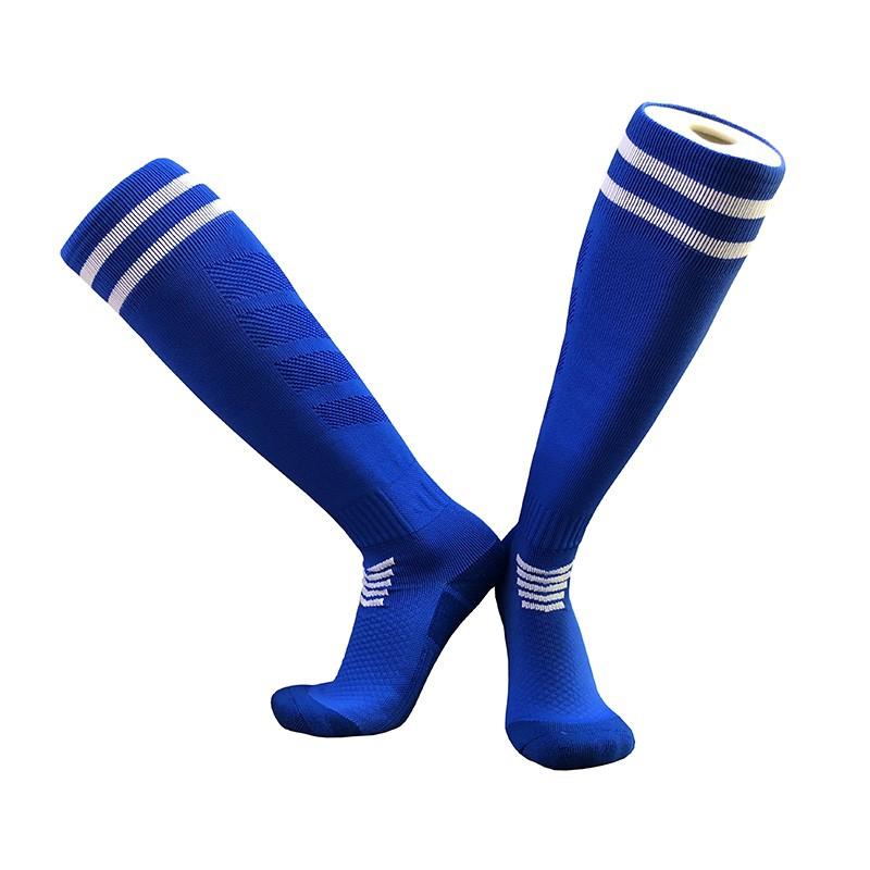 Handtuchboden Fußballsocken Atmungsaktiv Kniehoch Trainingslange Strümpfe Erwachsene Jugendliche Kinder Praktische Wettkampf-Fußballsocken