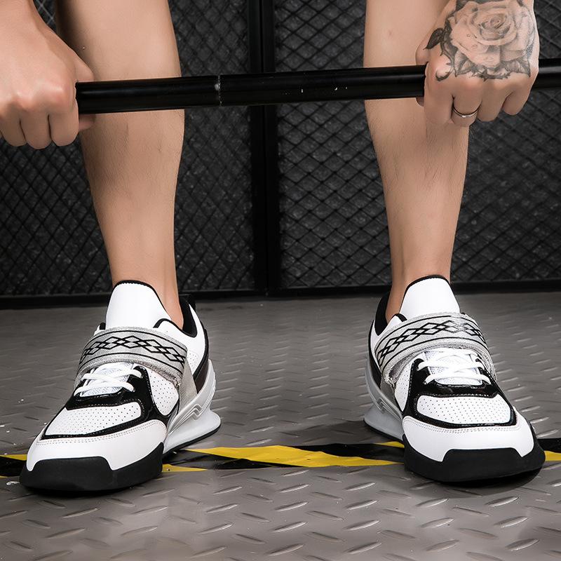 Professional Weightlifting Shoes Squat Shoes Men's and Women's Indoor Gym Sports Comprehensive Training Shoes Fitness Shoes Strength Deadlift Shoes