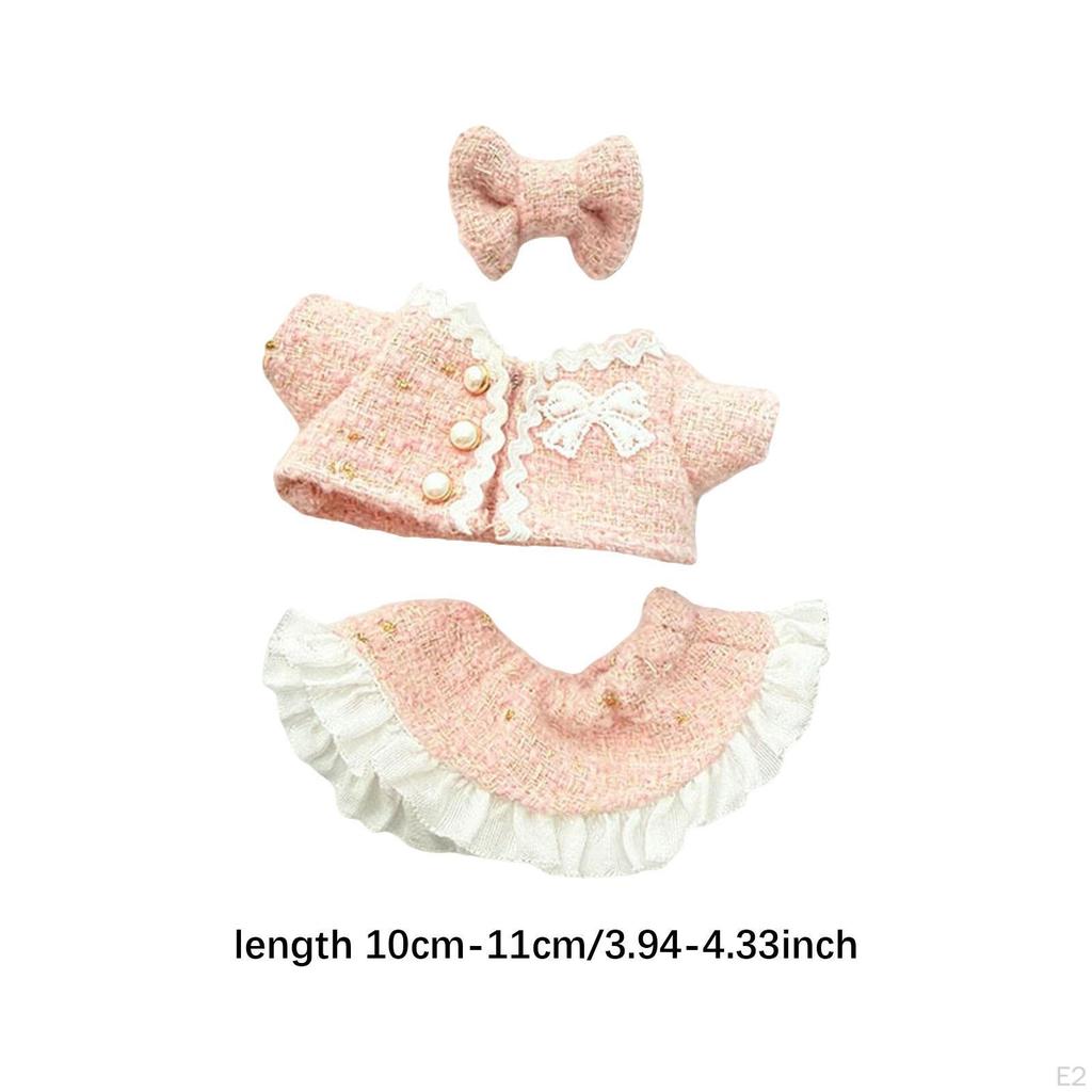 15cm or 17cm Doll Clothes Accessories with Fashion Coat Dress and Hair Accessory Costume for Party
