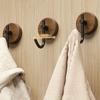 2Pcs Wooden Wall Hooks for Hanging Modern Coat Hooks Wood Hooks for Hanging Hats, Towels, Robe, Clothes, Keys, Bags.