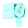 Great TIFFANY&Co. TIFFANY&Co. Blue Heart Tag Beads Bracelet Silver AG925 Women Used