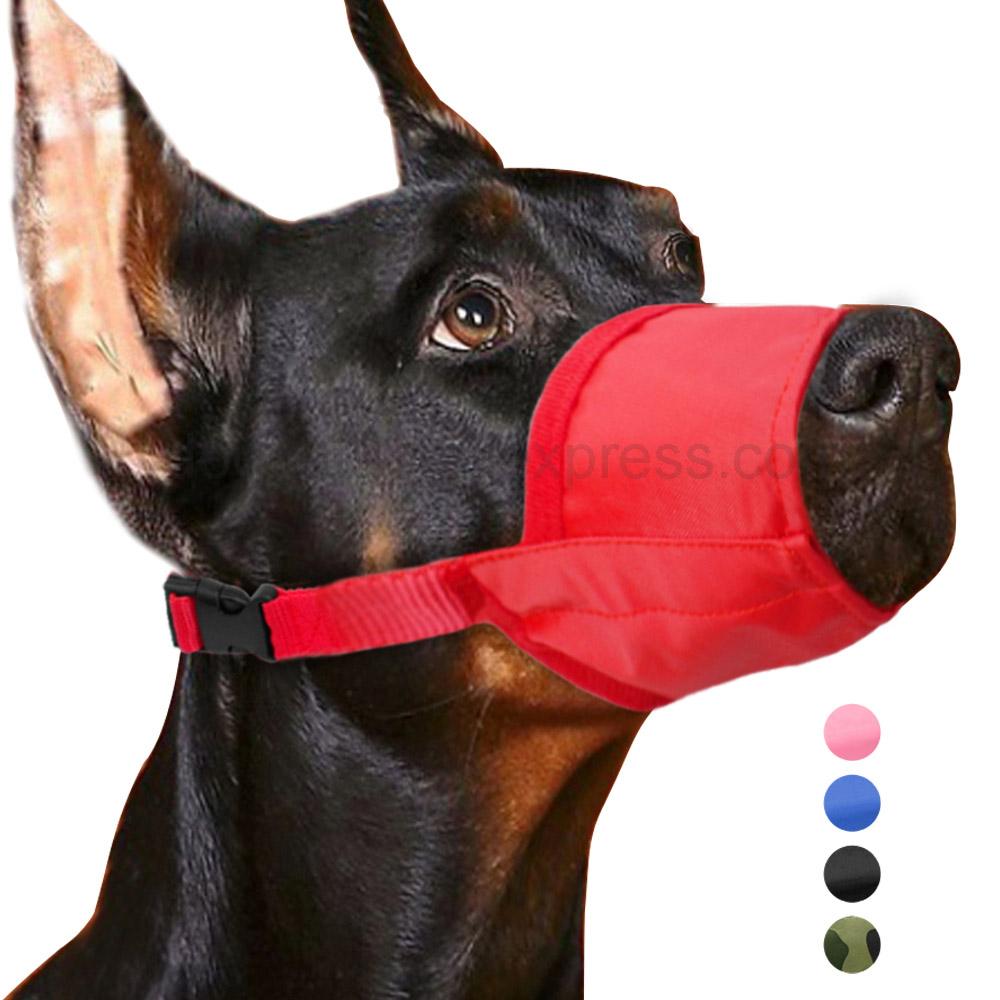 Adjustable Pet Dog Muzzle Breathable Anti Bark Biting Chew Dogs Muzzles Training Respirator For Small Medium Big Dogs Mouth Mask