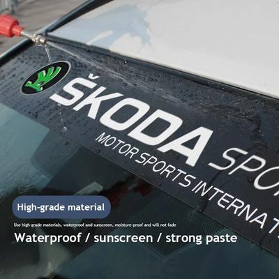 Autocollant Décoration Pare-brise Avant Voiture Pour Octavia Superb Kodiaq Rapid Karoq Fabia Yeti Kamiq Enyaq iV Scala Citigo