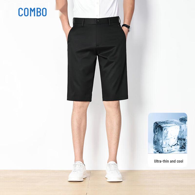 Kangbo Men s Casual Summer Straight-Leg Shorts 31 чёрный
