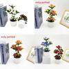 Simulated Berry Potted Plant Artificial Green Plant With Stone Decoration For Home And Event Styling