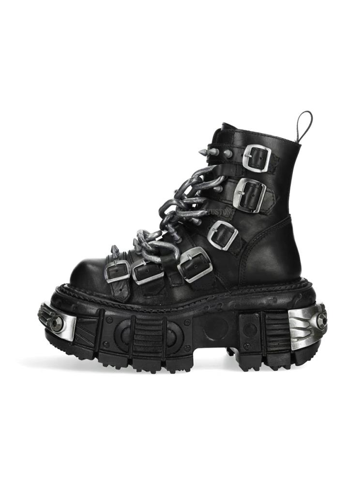 Vintage Style Men's Women's Spanish New Casual Shoes With Thick Sole And Stitching Elements High Heel Summer Leisure Shoes