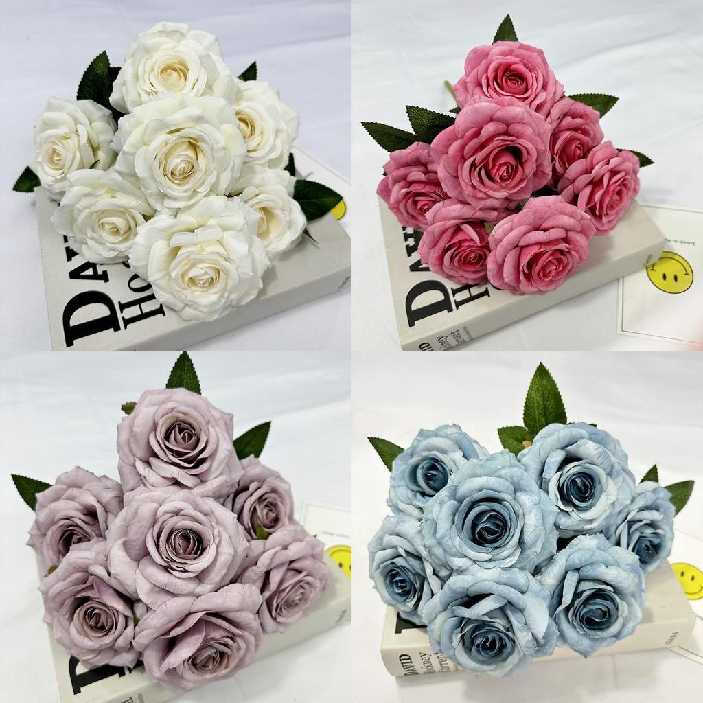 Romantic Rose Artificial Flowers For Wedding And Photography Backdrops