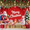 Noel Backdrop Red Bird Accent Holiday Backdrop Santa Claus Banner Festive  Festive Background For Christmas Party Winter