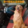 Dealswin Car Fan, Double-Headed Car Fan, Low Noise, for Back Seats, with Light, 3 Airflow Settings, Low Noise, 360° Adjustable Angle, Perfect for Car