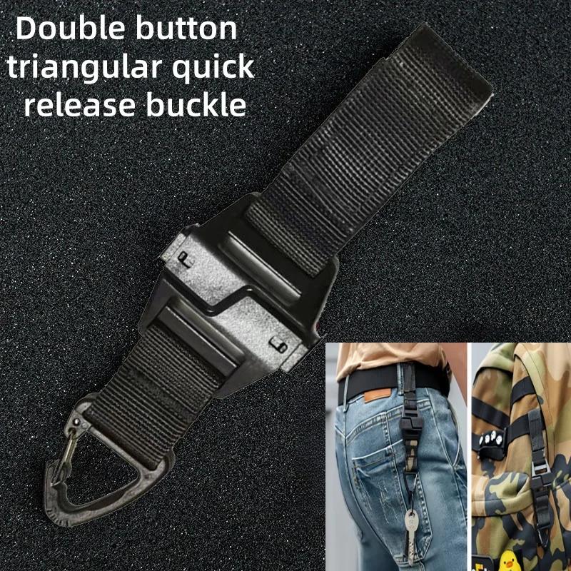 Multi-purpose Triangle Quick Release Button Double Button Tactical Accessories Single Point Quick Hanging Extended Hook