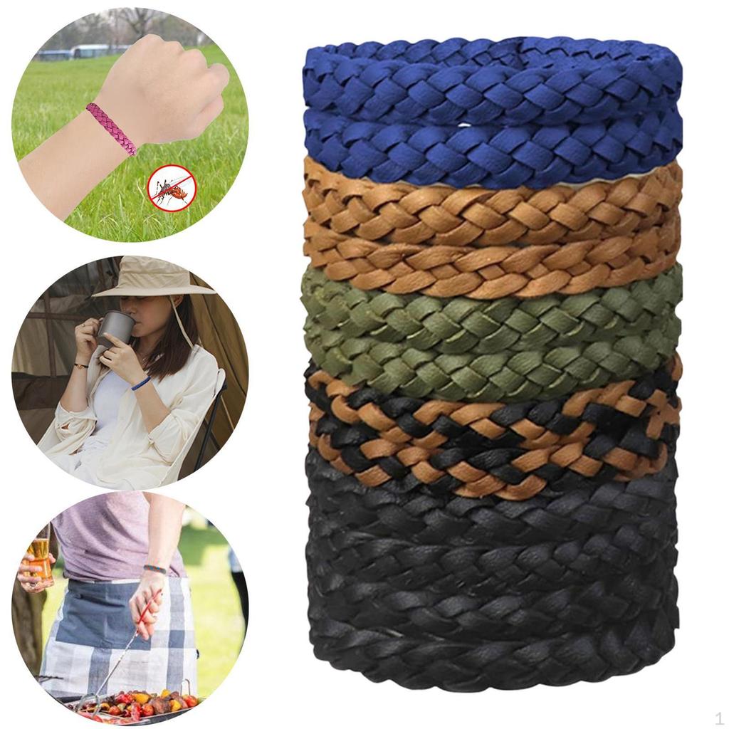 12 Adet Sivrisinek Kovucu Bileklik Yürüyüş Balık Tutma Dış Mekan İç Mekan İçin