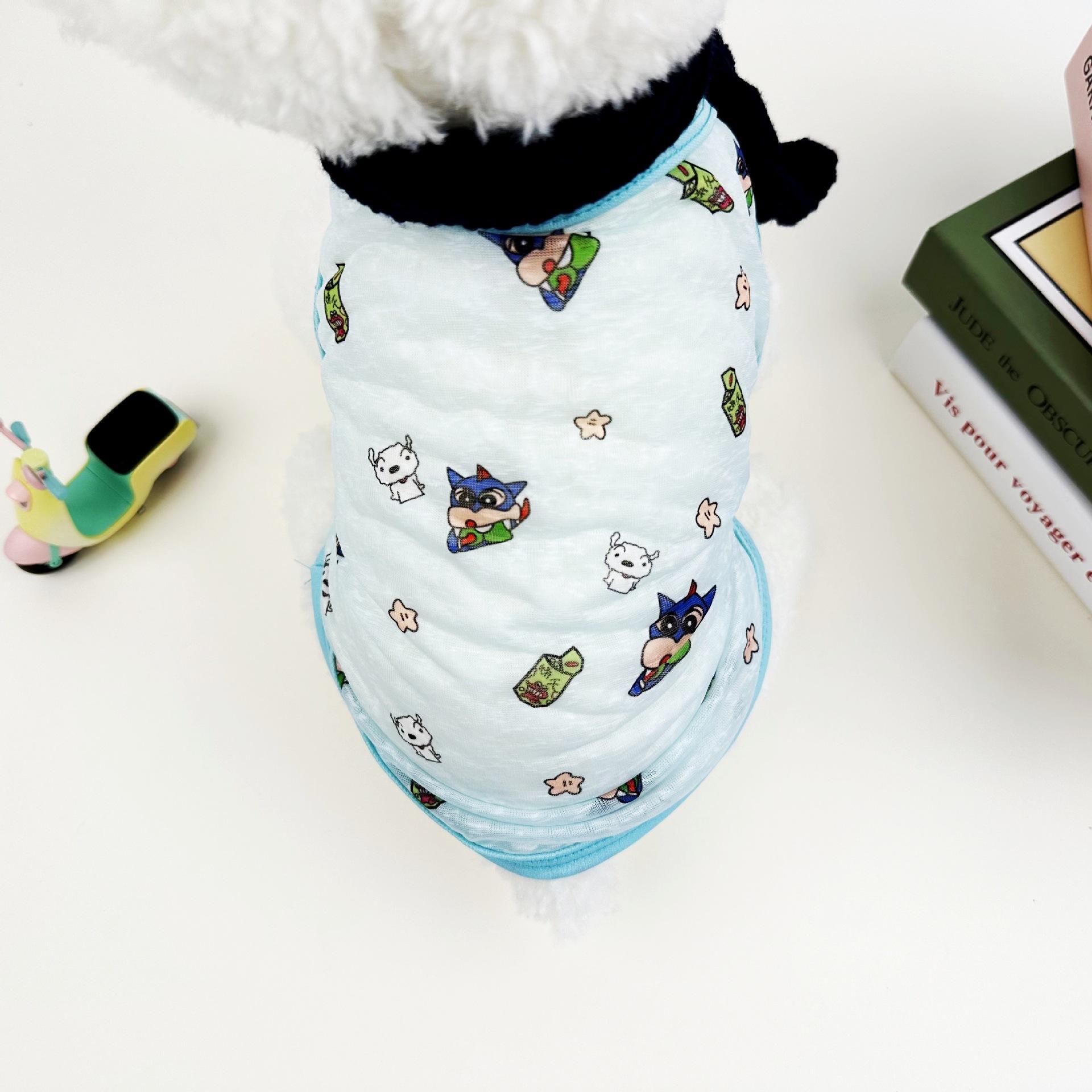 1 шт. Жилет для питомца Летняя легкая дышащая футболка для питомца Безрукавная одежда для кошки S