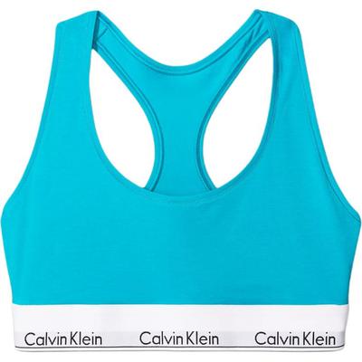 Letter Jacquard Wireless Comfort Bra Women Underwear Blue F3785-441