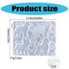 Silicone Animal Keychains Molds Pendant Moulds Resin Molds Dog Series Jewelry Part Molds Silicone Texture for Crafting
