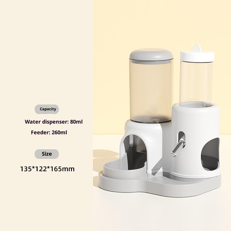 

2 In 1 Hamster Automatic Feeder Water Dispenser Set For Small Pets Guinea Pig Gerbil Cage Accessories Small Pets Supplies A3