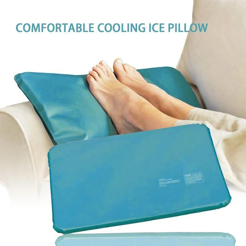 Summer Ice Cold Pillow Massager Therapy Insert Mat Muscle Relief Cooling Pillow Chillow Sleeping Aid Pad Neck PVC Pillow