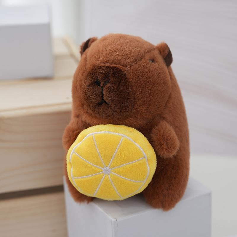 

Премиальный плюшевый брелок-капибара с мягким наполнителем из полипропиленового хлопка, идеально подходит для подарков детям Lemon