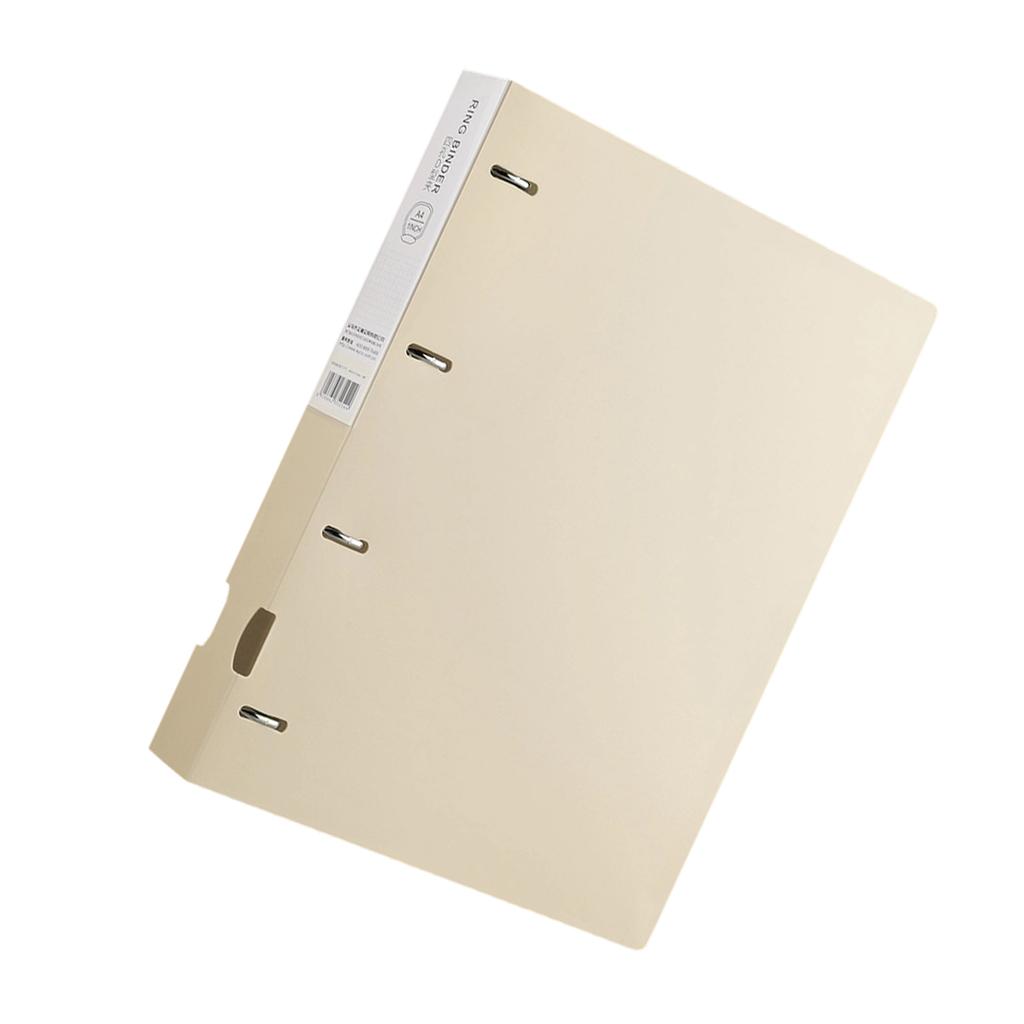 4 Hole Binder Folders 4 Rings Binder File Folders Display Book Practical Document Folder for Efficient Paper Storage
