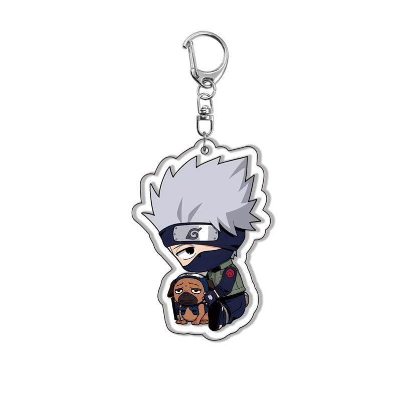 

Naruto Shippuden Uzumaki Naruto Acrylic Key Ring Double Sided Animation Figure Bagpack Charm Key Ring Present for Fans 55mm