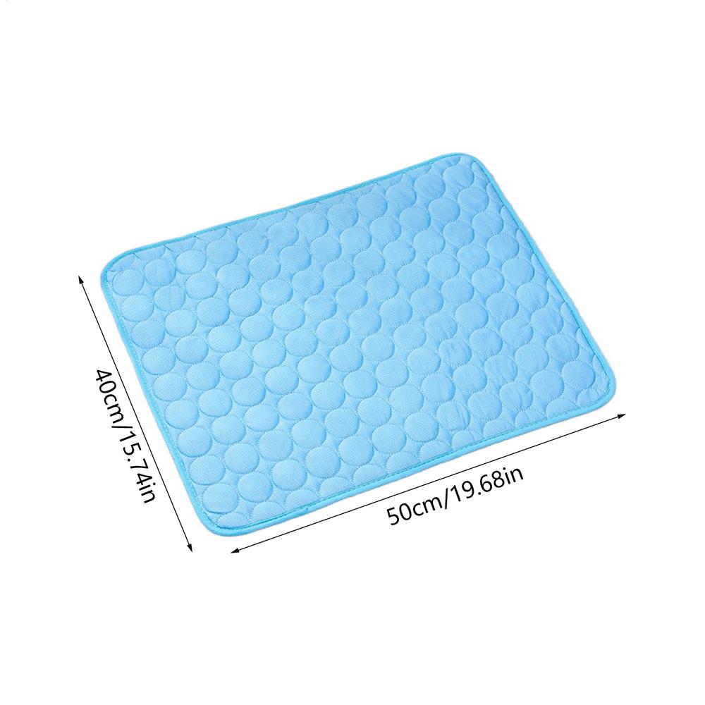 Pets Cooling Mat Washable Tear-Resistant Summer Medium Large Breeds Pet Cooling Ice-Silk Mats For Dogs Animals Camping Travel
