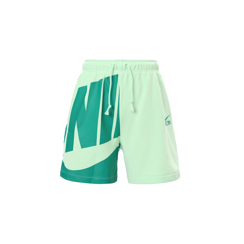 Nike Air Letter Print Big Logo Sports Lace-Up Mid-Waist Casual Shorts Women Shorts Steam-Green FN2247-376