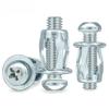 10pcs/lot M5 M6 Jack Nuts Expansion Clamp Petal Rivet Lock Nut Bolt Hollow Wall Carbon Steel Rivets Riveter Fixed Hardware