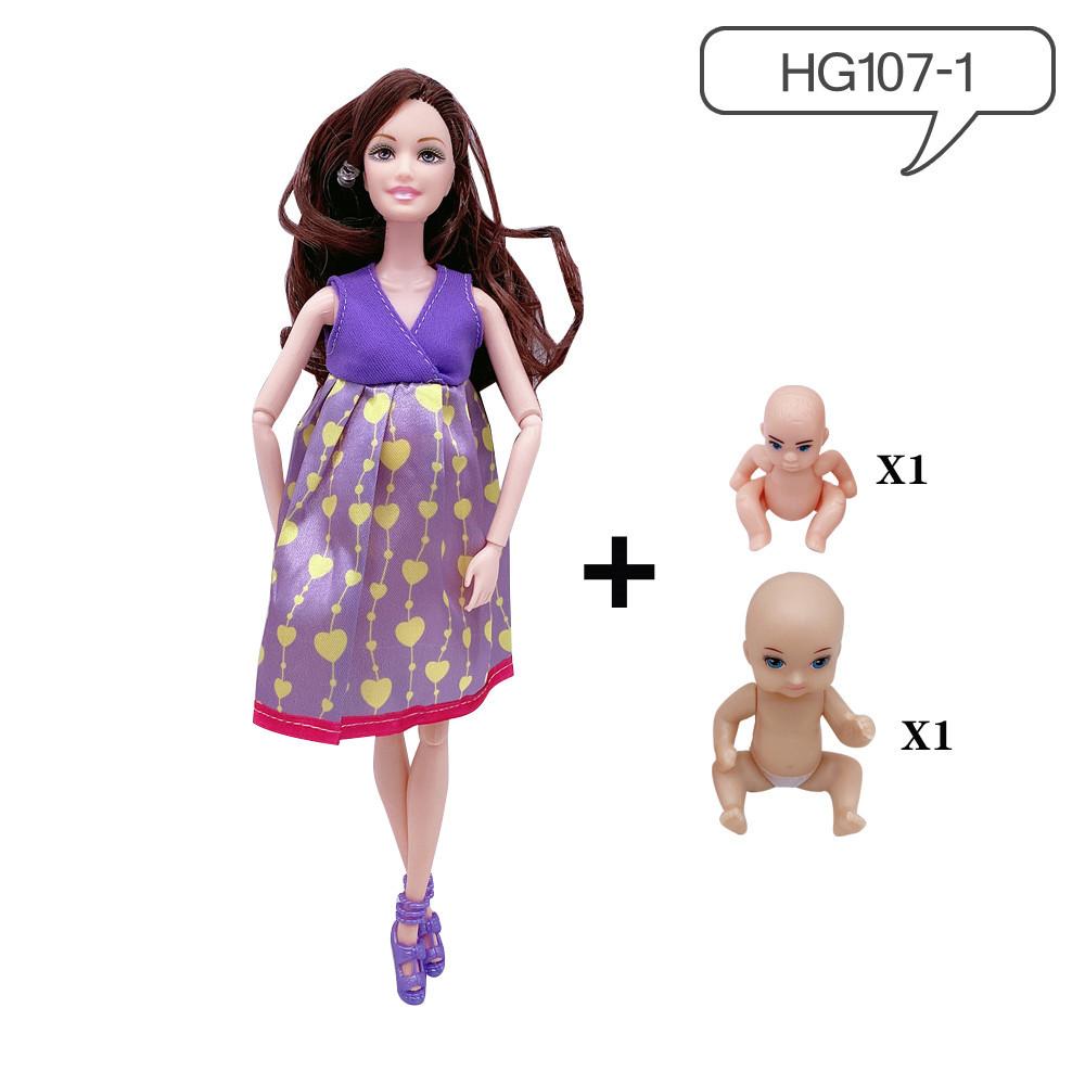11.5 Inch Multi-functional Joint Pregnant with A Big Belly Will Give Birth To A Doll Barbie Doll Princess Girl