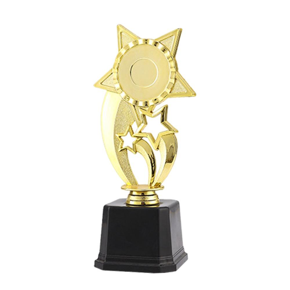 

Plastic Material Trophy Golden Color Reward Cup Creative Prize Cup Reward Ceremony 22CM