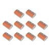 10Pcs Wire Block Clamp Terminal Quick Conductor Flexible Hard Cable Connector PCT218