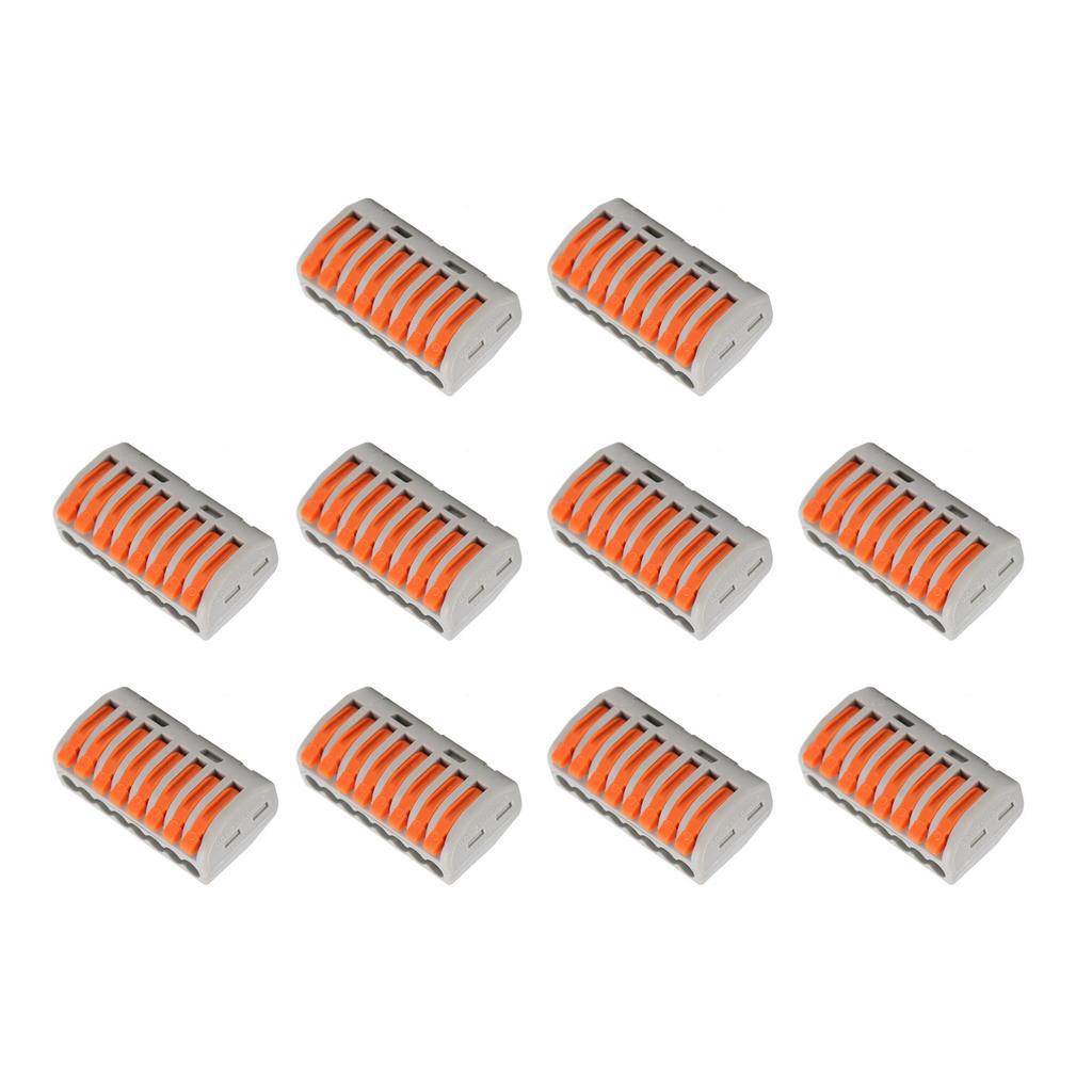 10Pcs Wire Block Clamp Terminal Quick Conductor Flexible Hard Cable Connector PCT218