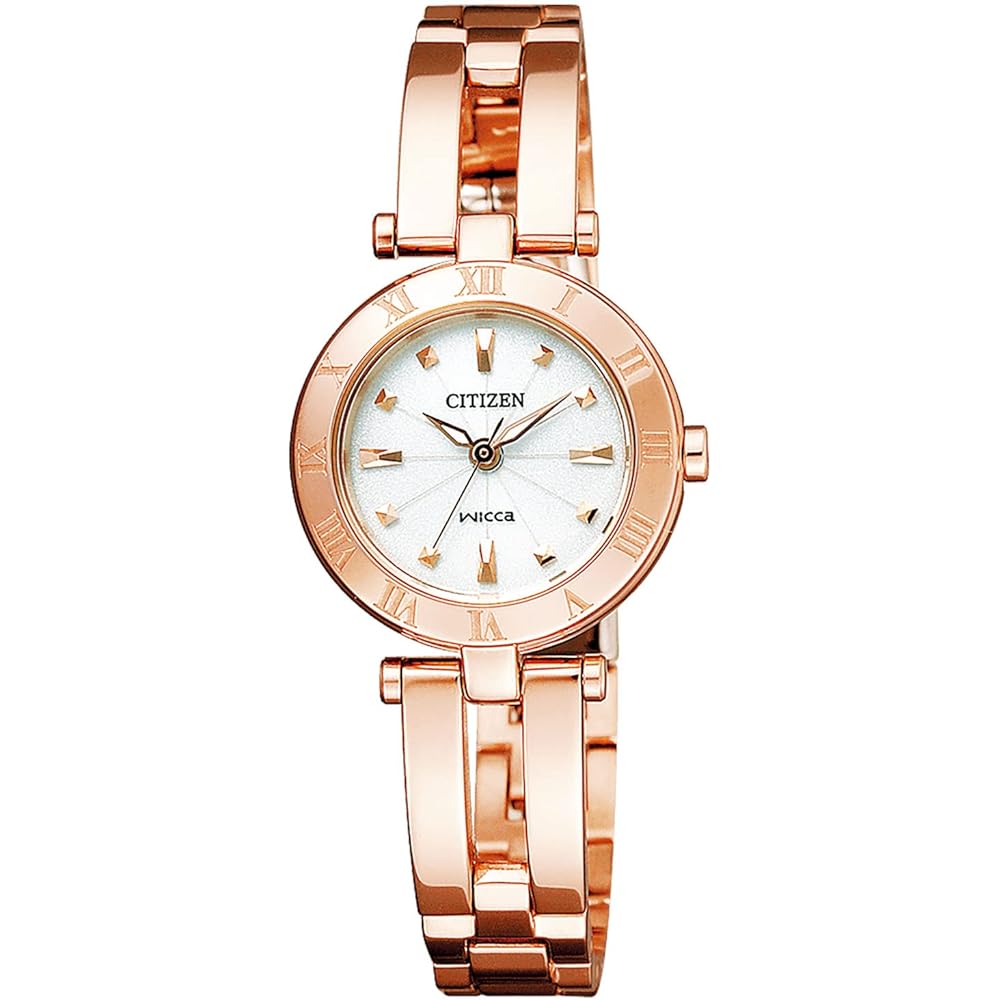 Citizen Wicca Solar Tech Waterproof Half Bangle Women s Analog Watch Gold White 30m