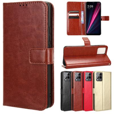 Leren Flip Case voor T-Mobile Revvl 7 Pro 5G Revvl 6 6x Beschermende Portemonnee Kaartsleuf Standaard Schokbestendige Houder Zakelijke Volledige Bescherming Cover