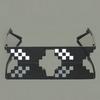 Männer Frauen Brille Thug Life 8-Bit MLG Pixelated Sonnenbrille für Minecraft-Spieler