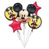 Amscan Junior Mickey Mouse Red/black Balloons 5 Pieces