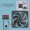 120mm 5V 1A USB Cooling Fan System with Temperature Control for Home Theater AV Cabinets and More
