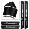 High-quality Carbon Fiber Car Door Sill Protector Sticker For Nissan Qashqai J11 J12 Sylphy N7 Teana Note Navara Juke GTR Patrol